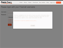 Tablet Screenshot of freecall.com